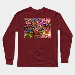 Shiny Hearts Valentine Card Long Sleeve T-Shirt